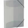 HERMA Eckspannermappe, PP, DIN A4, grau-transluzent