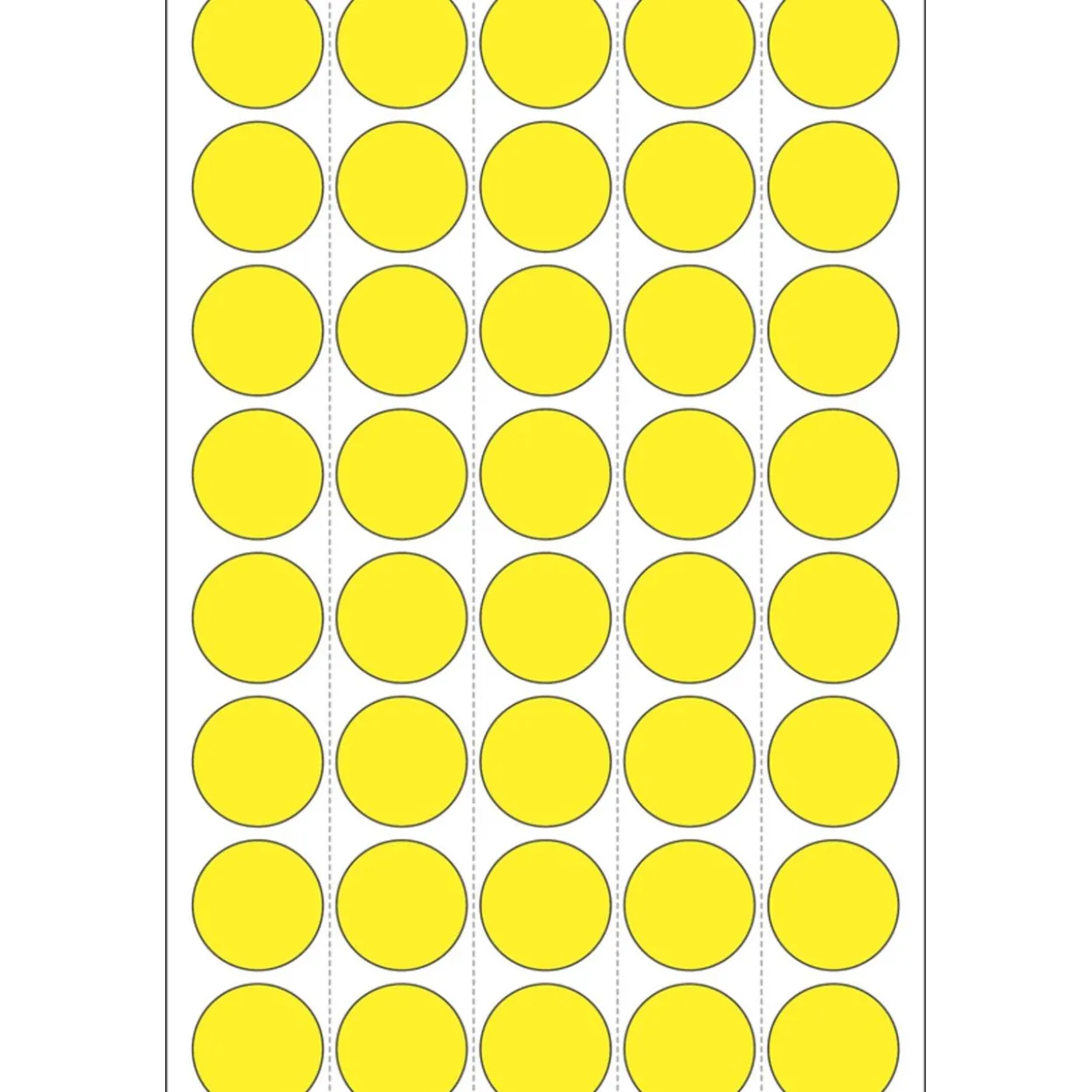 Herma 2251 gelb rund Vielzwecketiketten 1.9x1.9 cm (32 Blatt (1280 Etiketten))