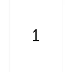 Herma 4401 gelb Universal-Etiketten 21.0x29.7 cm (100 Blatt (100 Etiketten))