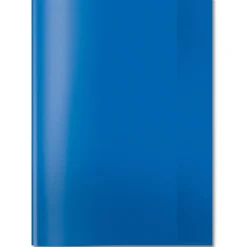 HERMA Heftumschlag transparent blau Kunststoff DIN A4