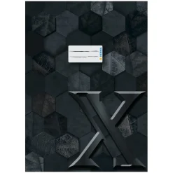 HERMA Heftumschlag "X" schwarz Papier DIN A4