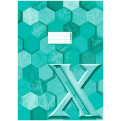HERMA Heftumschlag "X" türkis Papier DIN A4