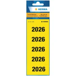 HERMA 100 Inhaltsschilder 2026 gelb