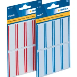 HERMA Namensetiketten 54 x 19 mm, Acetat-Seide, roter Rand