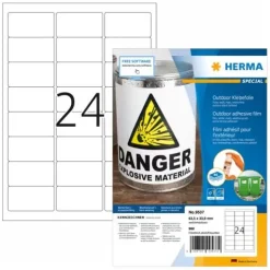 HERMA Outdoor Folien-Etiketten SPECIAL, 63,5 x 33,9 mm, weiß