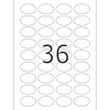 Herma 4380 oval Universal-Etiketten 4.06x2.54 cm (25 Blatt (900 Etiketten))