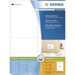 Herma 4250 Premium Adressetiketten 9.6x5.08 cm (100 Blatt (1000 Etiketten))