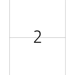 Herma 4282 Premium Universal-Etiketten 21x14.8 cm (100 Blatt (200 Etiketten))