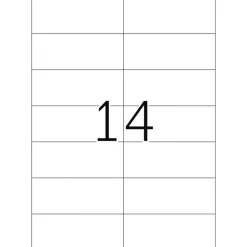 Herma 4452 Premium Universal-Etiketten 10.5x4.2 cm (100 Blatt (1400 Etiketten))