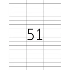 Herma 4459 Premium Universal-Etiketten 7x1.69 cm (100 Blatt (5100 Etiketten))