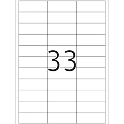 Herma 4275 Premium Universal-Etiketten 6.6x2.54 cm (100 Blatt (3300 Etiketten))