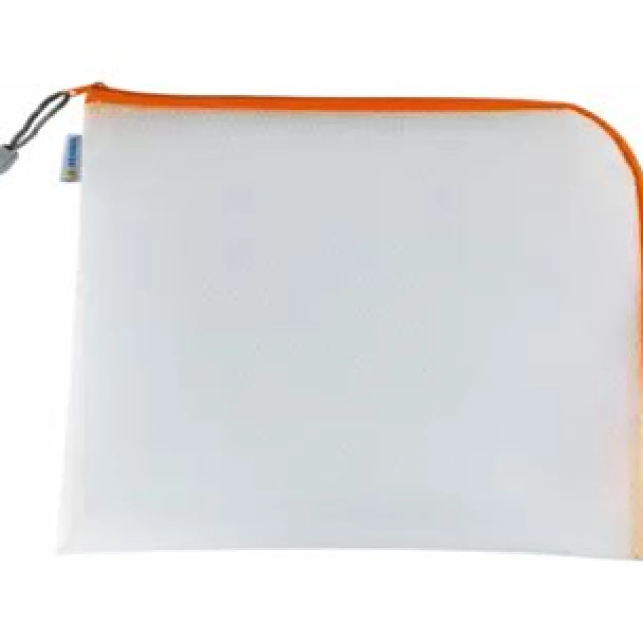 HERMA Reißverschlussbeutel transparent/orange, 1 St.