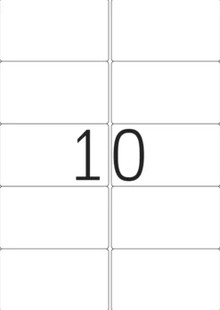 Herma 10316 repositionierbar Adressetiketten 9.91x5.7 cm (100 Blatt (1000 Etiketten))