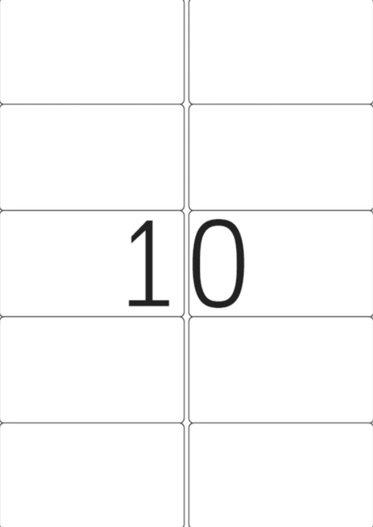 Herma 10316 repositionierbar Adressetiketten 9.91x5.7 cm (100 Blatt (1000 Etiketten))