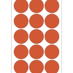Herma 2272 rot rund Vielzwecketiketten 3.2x3.2 cm (32 Blatt (480 Etiketten))