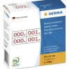 Herma 4886 rot selbstklebend doppelt Nummernetiketten 1x2.2 cm (2000 Stück (000-999))