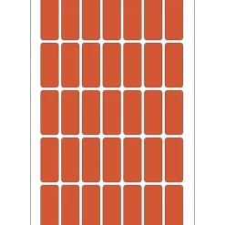 Herma 2352 rot Vielzwecketiketten 1.2x3 cm (32 Blatt (1120 Etiketten))