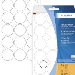 Herma 2270 rund Vielzwecketiketten 3.2x3.2 cm (32 Blatt (480 Etiketten))