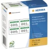 Herma 4834 selbstklebend 2fach weiß/grün Anlagenummern 1.5x2.2 cm (2000 Stück (000-999))