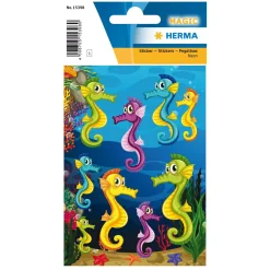Herma Sticker MAGIC Seepferdchen Neon