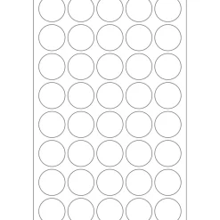 Herma 2257 transparent extrem haftend Verschlussetiketten 1.9x1.9 cm (16 Blatt (640 Etiketten))