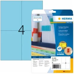 HERMA Universal-Etiketten SPECIAL, 105 x 148 mm, blau