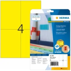 HERMA Universal-Etiketten SPECIAL, 105 x 148 mm, gelb