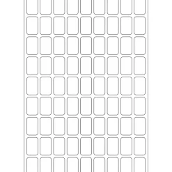 Herma 2330 Vielzwecketiketten 1x1.6 cm (32 Blatt (2592 Etiketten))