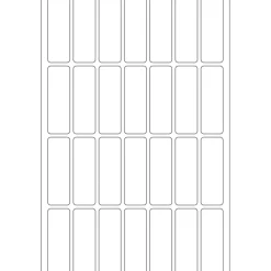 Herma 2360 Vielzwecketiketten 1.3x4 cm (32 Blatt (896 Etiketten))