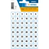 HERMA Zahlen-Sticker 1-240, Durchmesser: 12 mm, weiß