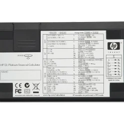 HP 12c Platinum Finanzrechner schwarz/silber