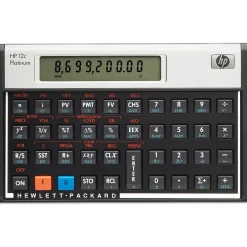 HP 12c Platinum Finanzrechner schwarz/silber