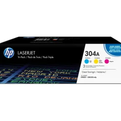HP Toner 304A CYM Tri-Pack