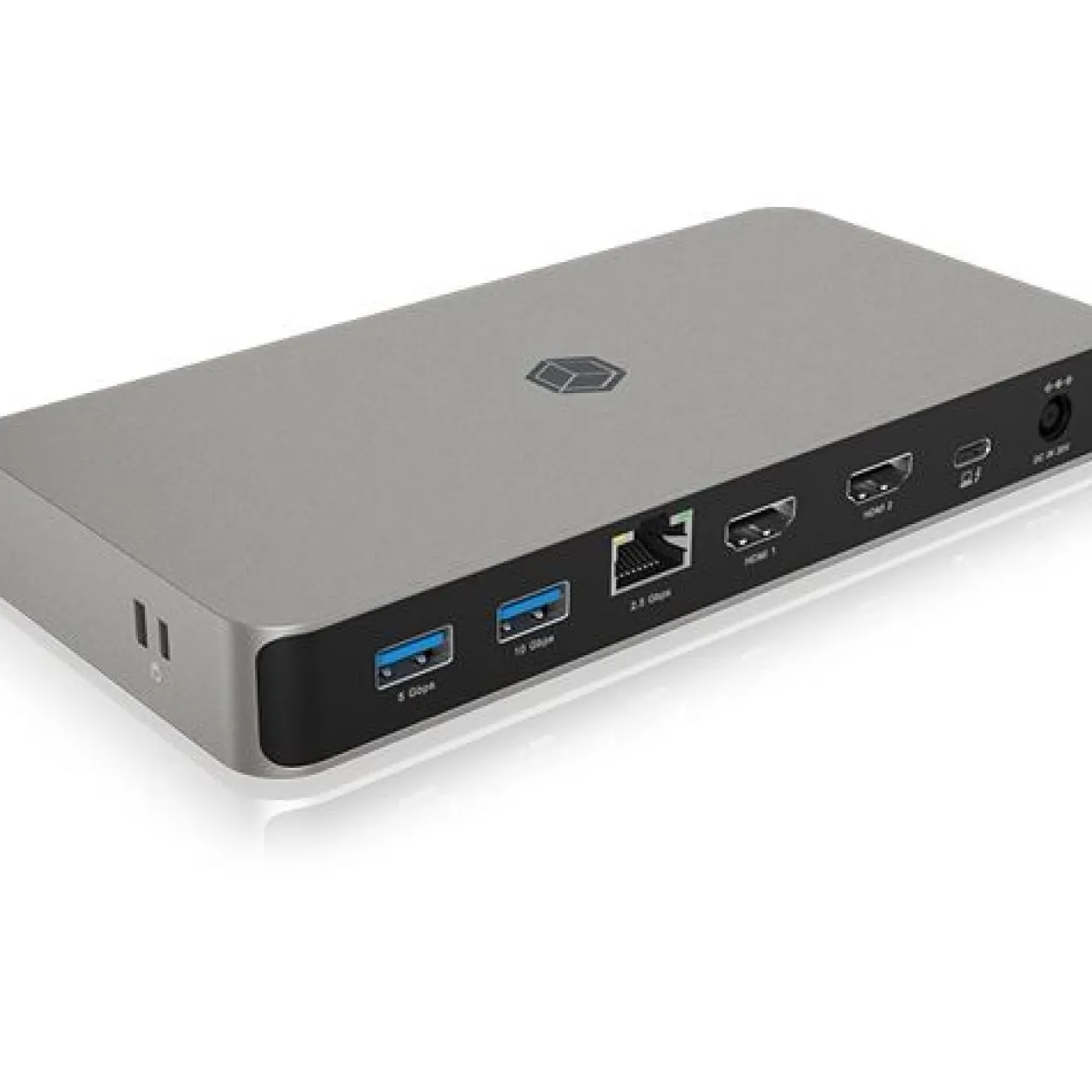 ICY BOX IB-DK2880-C41 USB4 Type-C DockingStation mit zweifacher Videoausgabe Card Reader Headset LAN Port PD 100W