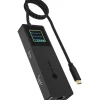 Icy Box IB-DK4038-LCD (anthrazit, mit LCD-Display)