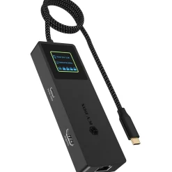 Icy Box IB-DK4038-LCD (anthrazit, mit LCD-Display)