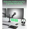 IcyBox Monitorständer 2 Monitore bis zu 57"/27kg Tischmontag