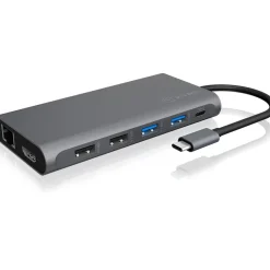 Icy Box Notebook Dockingstation USB-C -> 3x Videoaschnittstel