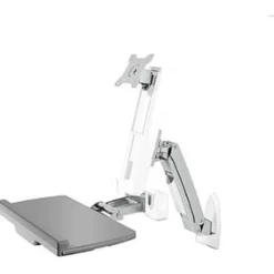 ICY BOX Tischhalterung bis 24" Monitor, Tastatur und Maus IB-MS600-W weiß