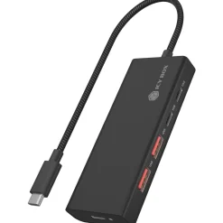 ICY BOX USB Hub Table 2x USB 3.2 Black