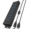 Icy Box USB Hub USB 3.2 18+2-Port Black