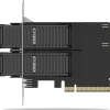 ICY Dock Adapter 2x M.2 NVMe to PCIe 4.0 x8 card bifurcation