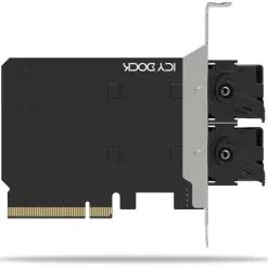 ICY Dock Adapter 2x M.2 NVMe to PCIe 4.0 x8 card bifurcation