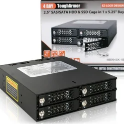 IcyDock Backplane 4x6,3cm SATAI-III/SAS in 1x5,25