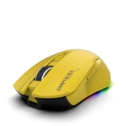 INCA Gaming Maus RGB/ 7200DPI/ 7Tasten/USB/BT 1.50m gelb
