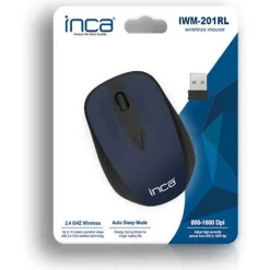 INCA Maus IWM-201RL 1600 DPI,Wireless,Nano-USBI, BL/SW retail