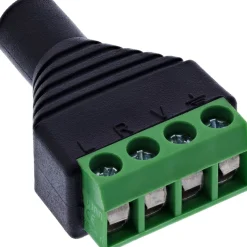 InLine Adapter Audioadapter 3.5mm Klinke Buchse auf Terminalblock Schwarz