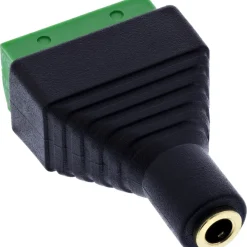 InLine Adapter Audioadapter 3.5mm Klinke Buchse auf Terminalblock Schwarz