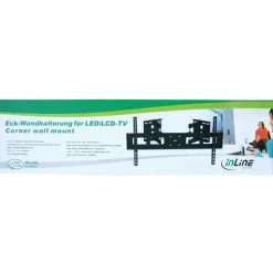 InLine 23144A Eck Wandhalterung schwarz