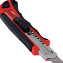 InLine Allzweck Cutter Messer, 18mm Klinge, mit 3 Klingen, rot